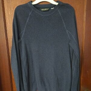 Eddie Bauer Blue Crewneck Sweater Size Medium